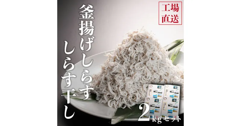 【ふるさと納税】しらす干し 1kg 釜揚げしらす 各1kg （500g×4箱）セット 国産 魚介類 冷凍 無添加 添加物不使用 魚 さかな しらす しらす干し 白洲 ごはん 丼 惣菜 おかず 弁当 国産 大洗町産 冷凍 名産 特産 魚介 海鮮