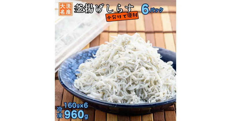 【ふるさと納税】釜揚げしらす 6パック ( 160g × 6パック ) 約 1kg 小分け 天然 大洗 しらす シラス 魚 さかな 離乳食 しらす干し 白洲 ごはん 丼 惣菜 おかず 弁当 国産 大洗町産 冷凍 名産 特産 魚介 海鮮