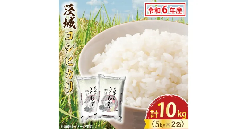 【ふるさと納税】令和6年産 茨城 コシヒカリ 10kg (5kg×2袋) 米 お米 おこめ 白米 ライス ご飯 精米 こしひかり 国産 茨城県産