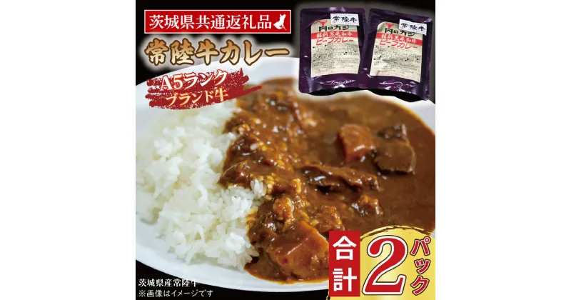 【ふるさと納税】常陸牛カレー 200g×2パック ( 茨城県共通返礼品・茨城県産 ) ブランド牛 茨城 国産 常陸牛 黒毛和牛 霜降り 牛肉 カレー レトルト レトルトパウチ レトルトカレー