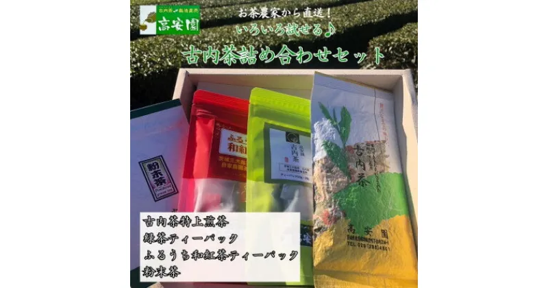 【ふるさと納税】緑茶や和紅茶が試せる　古内茶詰め合わせセット【配送不可地域：離島】【1376451】