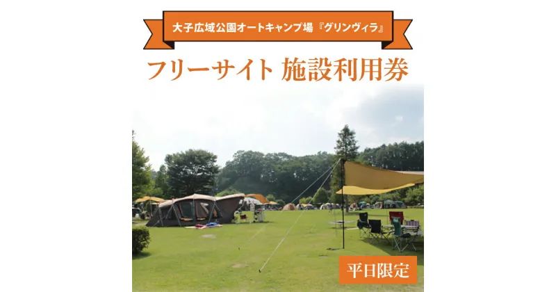 【ふるさと納税】大子広域公園オートキャンプ場『グリンヴィラ』 フリーサイト 施設利用券【平日限定】(BQ003)