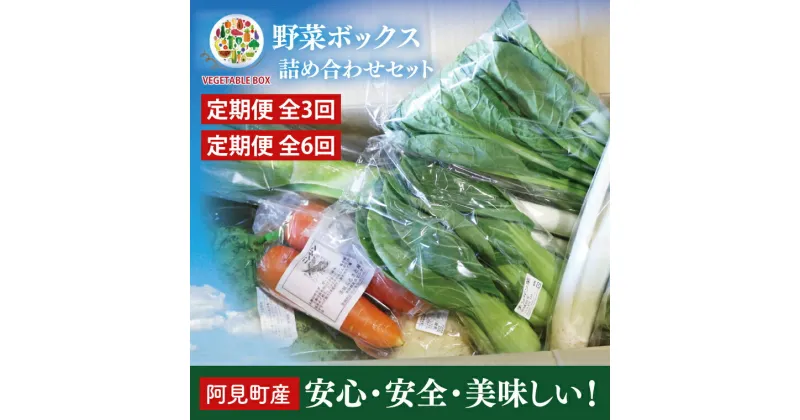 【ふるさと納税】04-05 【選べる回数】阿見町産野菜ボックス詰め合わせセット（7～8品）1ヶ月・3ヶ月・6ヶ月【新鮮 美味しい EM菌 減農薬 有機肥料 阿見町 茨城県】