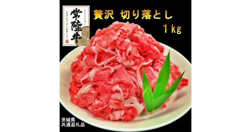 【ふるさと納税】【A4・A5等級】常陸牛1kg(切り落とし)(茨城県共通返礼品)【配送不可地域：離島・沖縄県】【1446574】