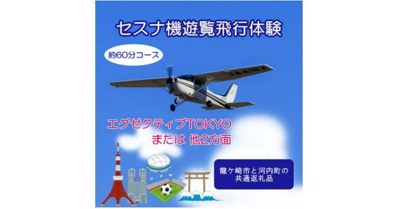 【ふるさと納税】【3名】セスナ機遊覧飛行体験〈約60分コース〉(フライトN・O・P)【配送不可地域：離島・沖縄県】【1538724】