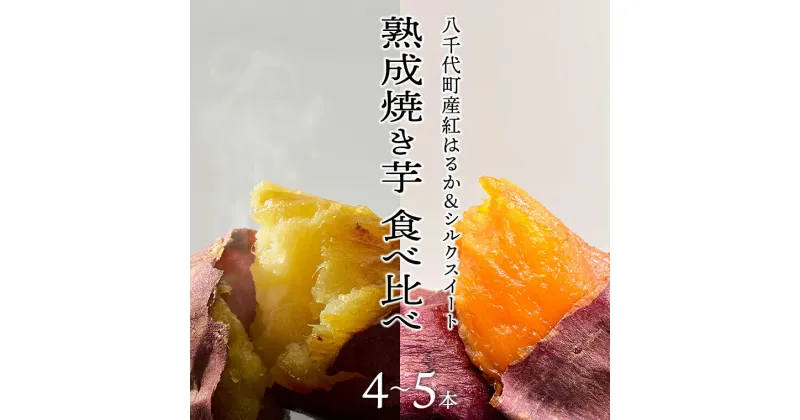 【ふるさと納税】【 先行予約 2025年1月以降発送 】 oimo_tokyo 熟成 焼き芋 八千代町産 人気 2種 食べ比べ セット ( 紅はるか ＆ シルクスイート ）4本～5本 冷蔵 冷やし やきいも 食物繊維 さつまいも 美容 健康 スイーツ おやつ 小分け