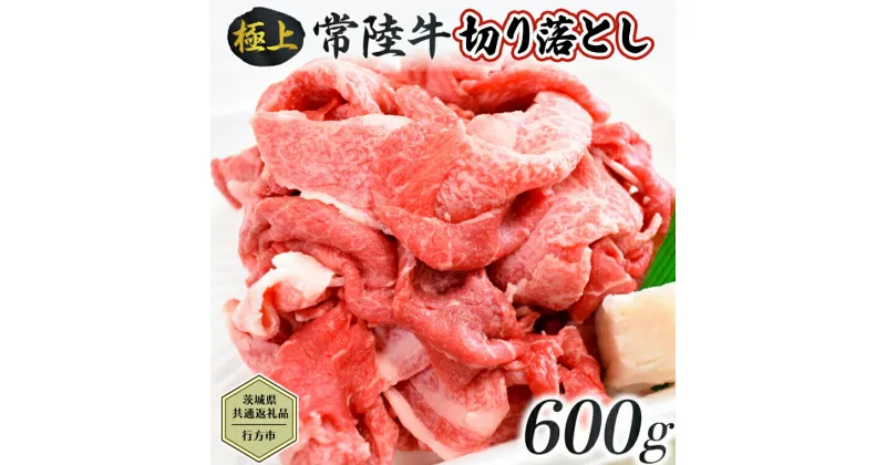 【ふるさと納税】【茨城県共通返礼品／行方市】 常陸牛 切り落とし 約600g 牛肉 牛 ひたち牛 ブランド牛 贈答用 国産 黒毛和牛 最高級 切り落とし スライス しゃぶしゃぶ カレー 煮物 [CF006ya]