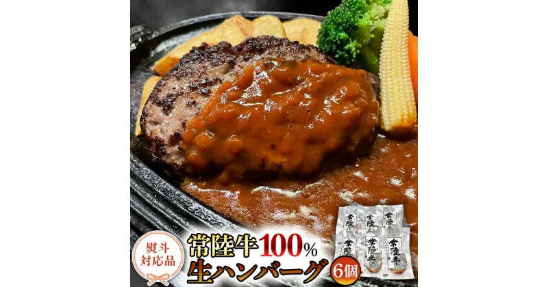 【ふるさと納税】【 熨斗対応品 】 黒毛和牛 常陸牛 100% 特製 プレミアム 生ハンバーグ 120g×6個入り 合計720g 八千代町産 白菜 使用 無添加 無着色 保存料不使用 冷凍 牛 牛肉 ビーフ 生 ハンバーグ こだわり お取り寄せ グルメ 個包装 小分け 時短 熨斗 中元 歳暮