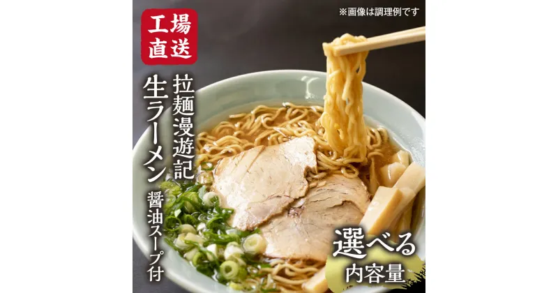 【ふるさと納税】【 内容量を選べる 】【 工場直送 】 拉麺漫遊記 生ラーメン 10 or 20食セット 醤油スープ付き ラーメン らーめん 拉麺 麺 めん 小菅製麺 ふるさと納税 6000円 12000円