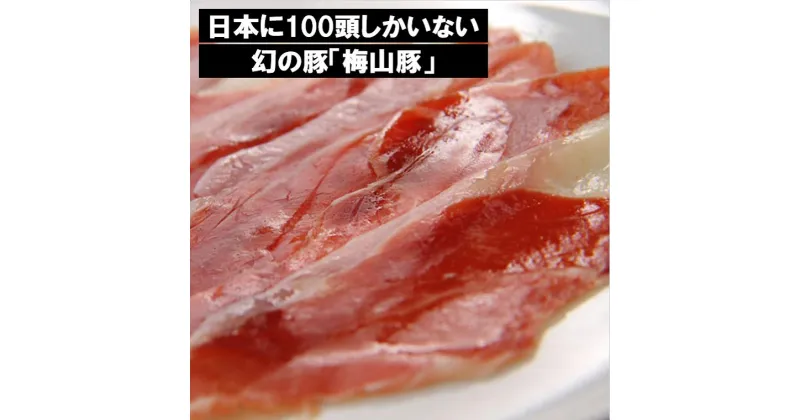 【ふるさと納税】塚原牧場の幻の豚「梅山豚」の生ハムセット ｜肉 豚肉 加工品 ハム 国産 茨城県産