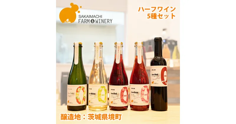 【ふるさと納税】 ハーフワイン5種セット｜ ワイン 洋酒 赤ワイン 白ワイン ロゼ スパークリング 境町ワイン