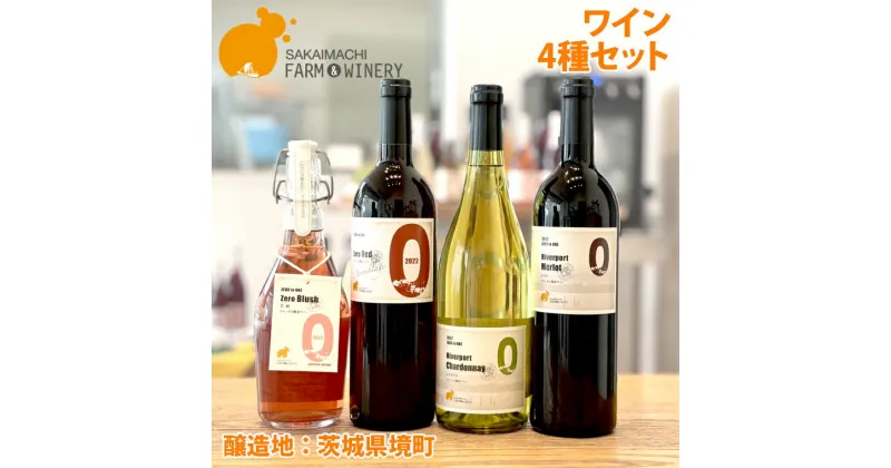 【ふるさと納税】 数量限定 ワイン4種セット【訳あり・限定品】｜ ワイン 洋酒 赤ワイン　白ワイン 境町ワイン