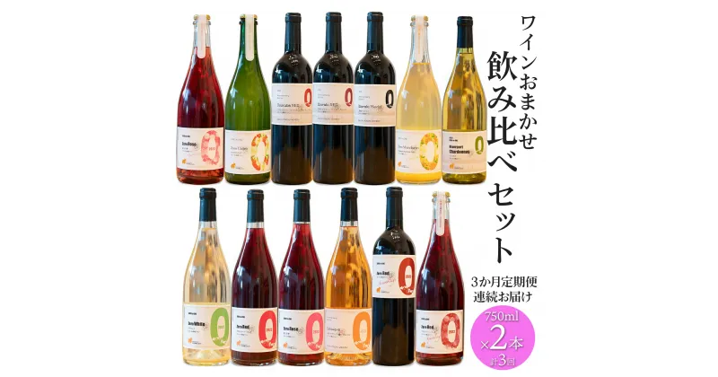 【ふるさと納税】 【3ヶ月定期便/毎月連続お届け】 境町ワイナリー ワイン おまかせ 飲み比べセット 750ml×2本｜ ワイン 洋酒 赤ワイン 白ワイン オレンジ シードル シャルドネロゼ 境町 ワイン セット ワイナリー スパークリング 定期便 毎月 3ヶ月