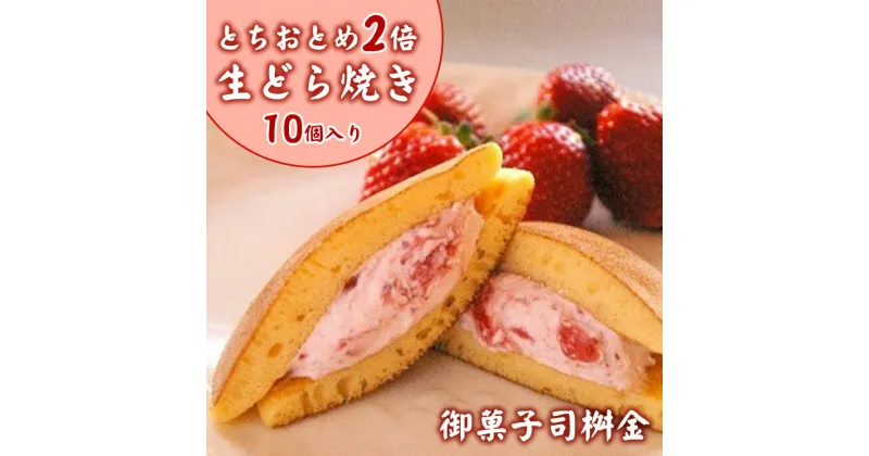 【ふるさと納税】生どら焼き とちおとめ2倍 10個入り◇ 【 お菓子 和菓子 スイーツ 栃木県 宇都宮市 】