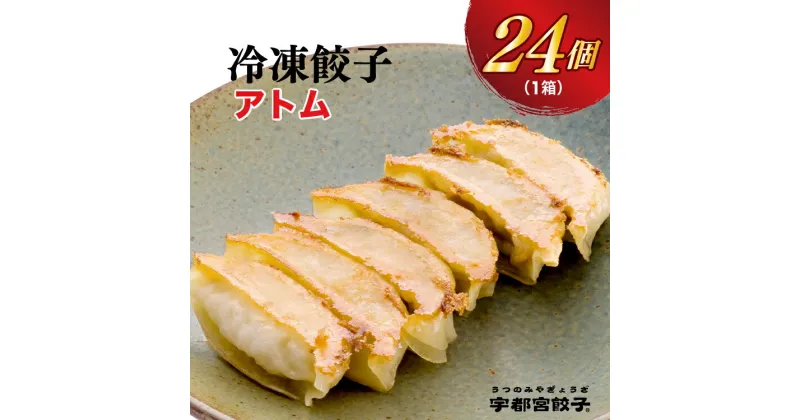 【ふるさと納税】【アトム】餃子 24個入り【ぎょうざ ギョウザ ギョーザ 冷凍食品 冷凍餃子 惣菜 夜ご飯 おかず おつまみ 手軽 時短 お取り寄せ グルメ 送料無料 栃木県 宇都宮市】※配送不可地域：離島