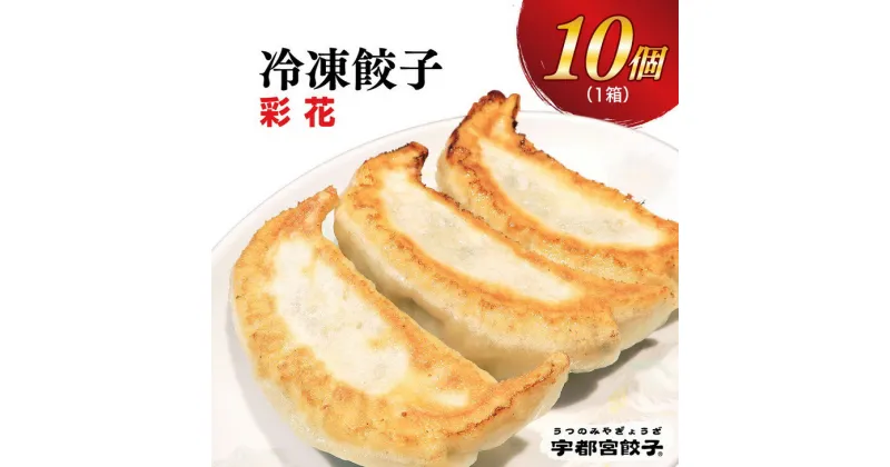 【ふるさと納税】【彩花】餃子 10個入り【ぎょうざ ギョウザ ギョーザ 冷凍食品 冷凍餃子 惣菜 夜ご飯 おかず おつまみ 手軽 時短 お取り寄せ グルメ 送料無料 栃木県 宇都宮市】※配送不可地域：離島