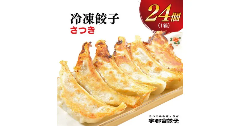 【ふるさと納税】【さつき】餃子 24個入り【ぎょうざ ギョウザ ギョーザ 冷凍食品 冷凍餃子 惣菜 夜ご飯 おかず おつまみ 手軽 時短 お取り寄せ グルメ 送料無料 栃木県 宇都宮市】※配送不可地域：離島