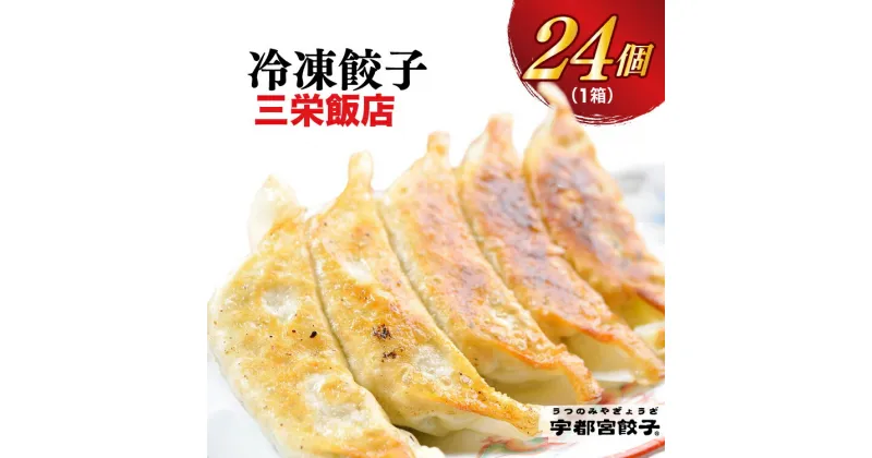 【ふるさと納税】【三栄飯店】餃子 24個入り【ぎょうざ ギョウザ ギョーザ 冷凍食品 冷凍餃子 しそ 惣菜 夜ご飯 おかず おつまみ 手軽 時短 お取り寄せ グルメ 送料無料 栃木県 宇都宮市】※配送不可地域：離島