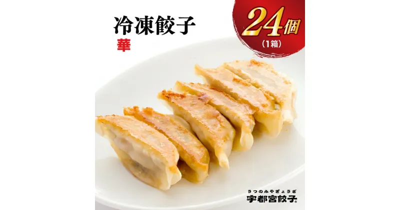 【ふるさと納税】【華】餃子 24個入り【ぎょうざ ギョウザ ギョーザ 冷凍食品 冷凍餃子 惣菜 夜ご飯 おかず おつまみ 手軽 時短 お取り寄せ グルメ 送料無料 栃木県 宇都宮市】※配送不可地域：離島