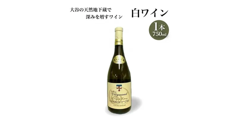 【ふるさと納税】大谷の天然地下蔵で深みを増すワイン 白ワイン 1本【 白ワイン お酒 ギフト 栃木県 宇都宮市 】※配送不可地域：離島