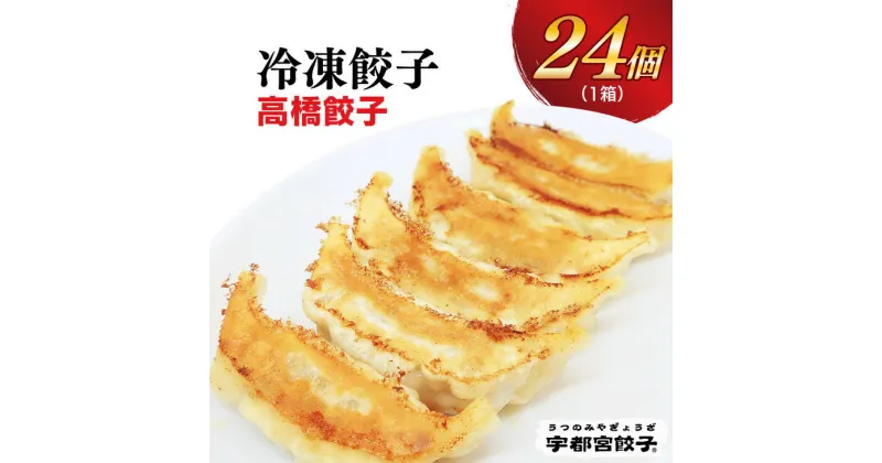 【ふるさと納税】【高橋餃子店】餃子 24個入り【ぎょうざ ギョウザ ギョーザ 冷凍食品 冷凍餃子 惣菜 夜ご飯 おかず おつまみ 手軽 時短 お取り寄せ グルメ 送料無料 栃木県 宇都宮市】※配送不可地域：離島