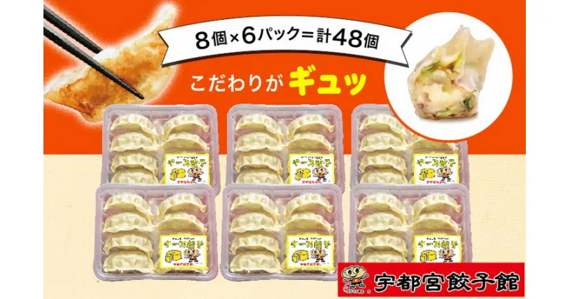 【ふるさと納税】「宇都宮餃子館」の チーズ餃子 8個入り×6パック(計48個)【 餃子 冷凍 ぎょうざ 栃木県 宇都宮市 】※配送不可地域：離島