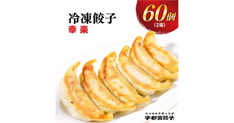 【ふるさと納税】宇都宮餃子【幸楽】餃子 30個入り×2箱【ぎょうざ ギョウザ ギョーザ 冷凍食品 冷凍餃子 惣菜 夜ご飯 おかず おつまみ 手軽 時短 お取り寄せ グルメ 送料無料 栃木県 宇都宮市】※配送不可地域：離島