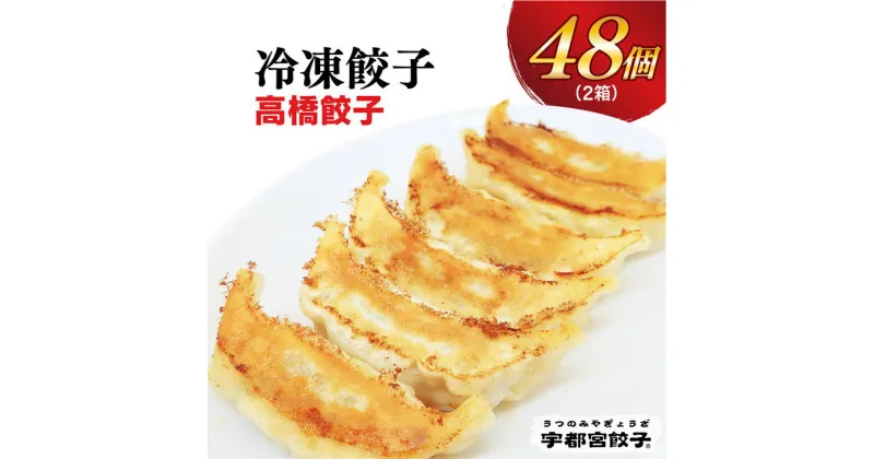 【ふるさと納税】【高橋餃子店】餃子 24個入り×2箱【ぎょうざ ギョウザ ギョーザ 冷凍食品 冷凍餃子 惣菜 夜ご飯 おかず おつまみ 手軽 時短 お取り寄せ グルメ 送料無料 栃木県 宇都宮市】※配送不可地域：離島