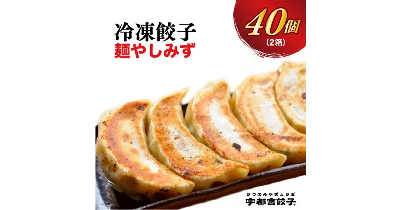 【ふるさと納税】【麺やしみず】餃子 20個入り×2箱【ぎょうざ ギョウザ ギョーザ 冷凍食品 冷凍餃子 惣菜 夜ご飯 おかず おつまみ 手軽 時短 お取り寄せ グルメ 送料無料 栃木県 宇都宮市】※配送不可地域：離島