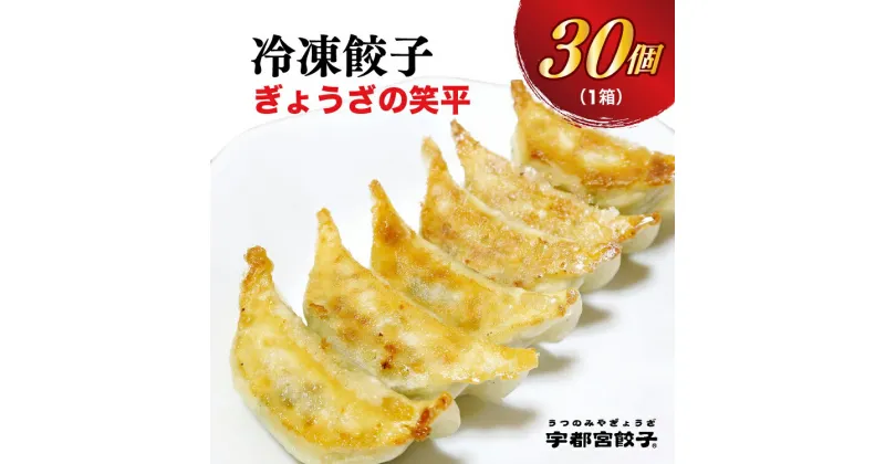 【ふるさと納税】【ぎょうざの笑平】餃子 30個入り【ぎょうざ ギョウザ ギョーザ 冷凍食品 冷凍餃子 惣菜 夜ご飯 おかず おつまみ 手軽 時短 お取り寄せ グルメ 送料無料 栃木県 宇都宮市】※配送不可地域：離島