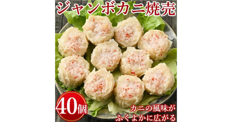 【ふるさと納税】ジャンボカニ焼売　計40個(10個入り×4)※着日指定不可