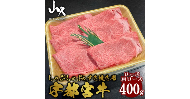 【ふるさと納税】宇都宮牛　ロース・肩ロース　しゃぶしゃぶ＆すき焼き用　400g※着日指定不可