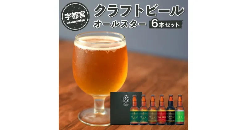 【ふるさと納税】宇都宮 クラフトビール オールスター6本セット(各330ml)【 ビール ギフト 飲み比べ 栃木県 宇都宮市 】※離島への配送不可