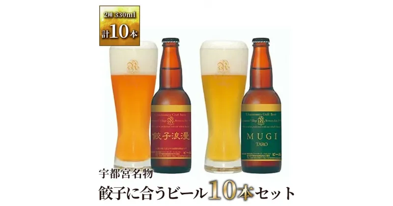 【ふるさと納税】宇都宮名物「餃子に合うビール」2種 計10本セット(各330ml)【 クラフトビール ギフト 飲み比べ 栃木県 宇都宮市 】※離島への配送不可