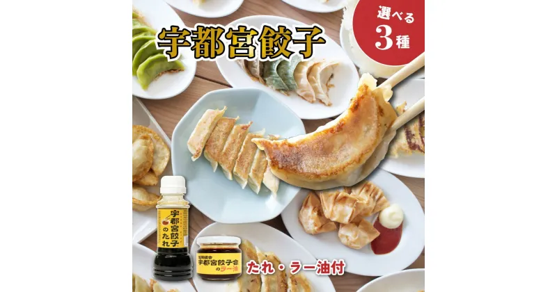 【ふるさと納税】【楽天限定】宇都宮餃子 餃子の街 宇都宮 名店32店舗からお好きな3店舗が選べる！（6人前セット） 専用タレ・ラー油付 送料無料 | ギョウザ ギョーザ ぎょうざ 宇都宮 餃子 有名 お中元 御中元 夏ギフト 2024 餃子 　※北海道・沖縄・離島への配送不可