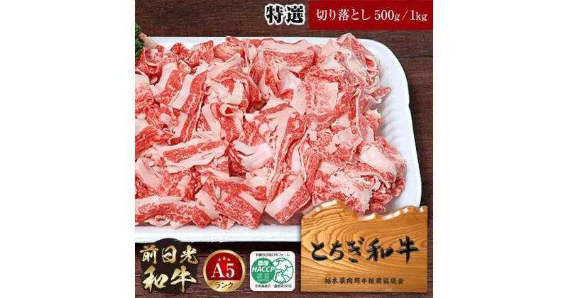 【ふるさと納税】とちぎ和牛・前日光和牛（特選切り落とし500g／1kg）｜肉 お肉 和牛 最高級 A5ランク A5等級 切り落とし | お肉 牛肉 にく