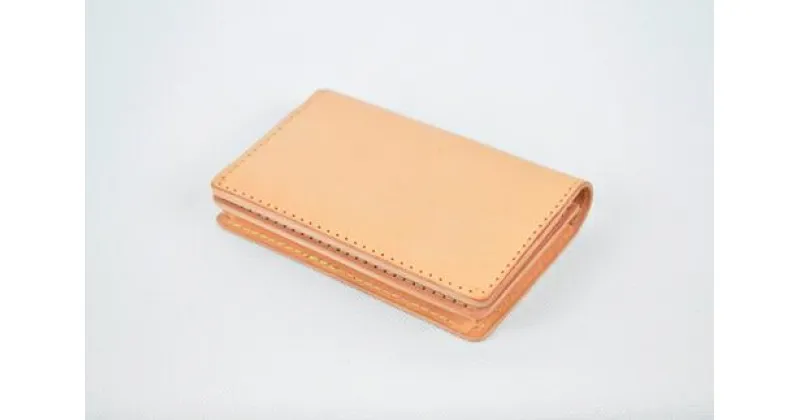 【ふるさと納税】【全7色】栃木レザーの名刺入れ 約50枚収納 ポケット4つ Card holder 02/タン/minca　416