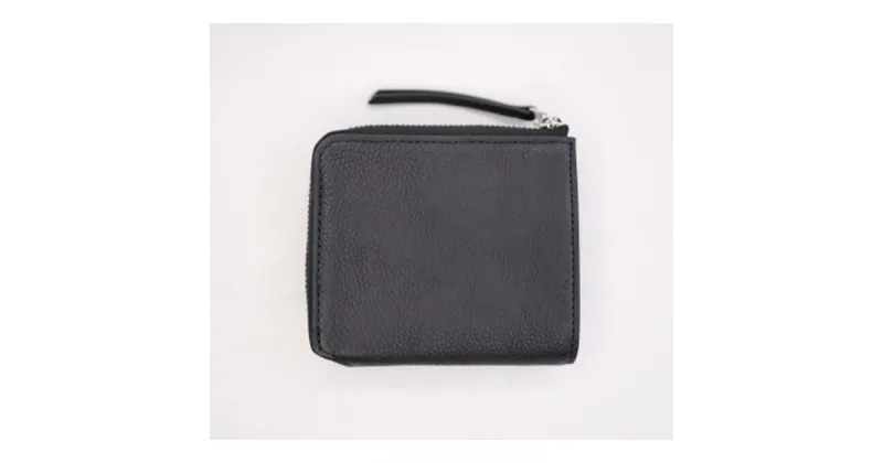 【ふるさと納税】【短財布】Zip short wallet カラー：Black