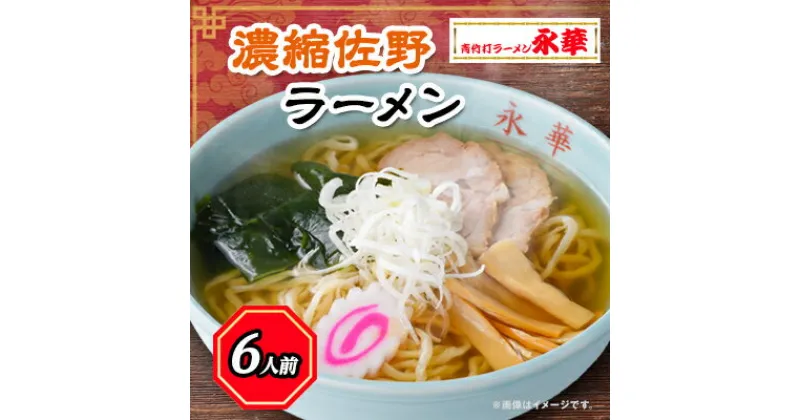 【ふるさと納税】【濃縮佐野ラーメン】6人前 【離島・沖縄県不可】【配送不可地域：離島、沖縄県】【1077730】