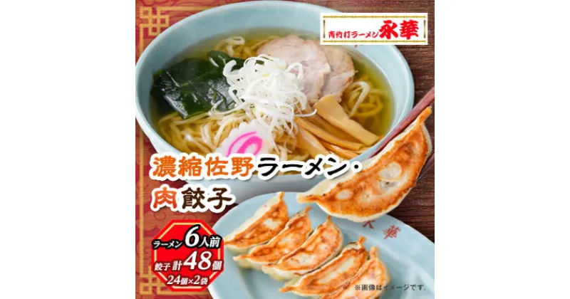 【ふるさと納税】【佐野餃子(中)肉餃子24個4人前】×2袋と【濃縮佐野ラーメン】6人前【配送不可地域：離島・沖縄県】【1116678】