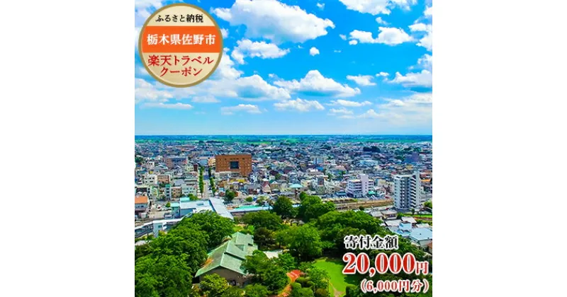 【ふるさと納税】栃木県佐野市の対象施設で使える楽天トラベルクーポン寄付額20,000円