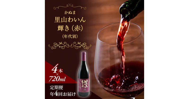 【ふるさと納税】11.輝き（赤）（年代別）年4回届け　定期便・果実飲料・ジュース　お届け：入金確認後14日～1ヶ月