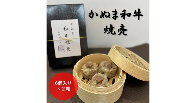 【ふるさと納税】かぬま 和牛焼売 6個入り 2箱 シュウマイ 鹿沼　鹿沼市