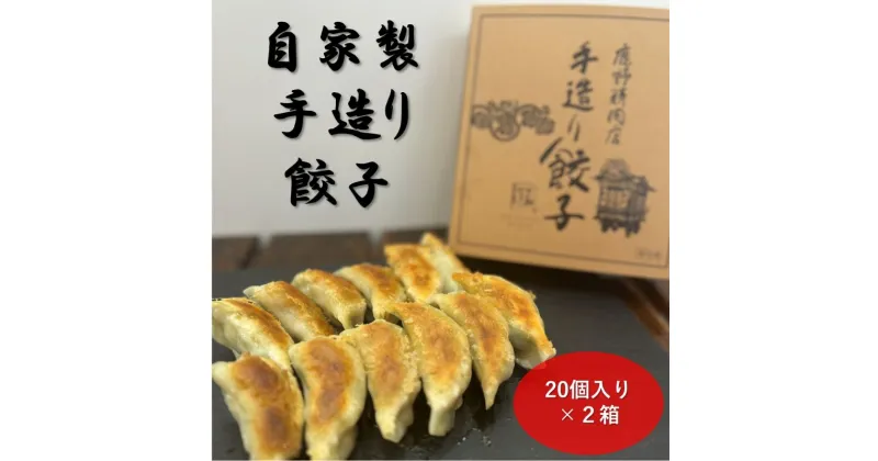 【ふるさと納税】自家製 手造り 餃子 20個入り 2箱 ギョウザ　鹿沼市