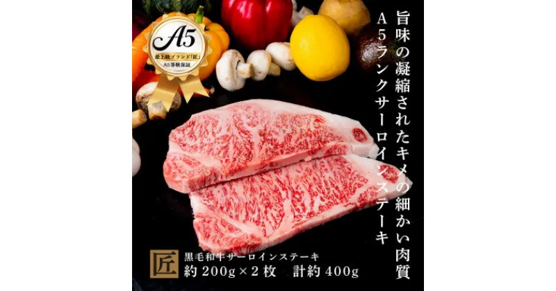 【ふるさと納税】おやま和牛 A5 極 サーロイン 約200g×2枚【配送不可地域：離島】【1096924】