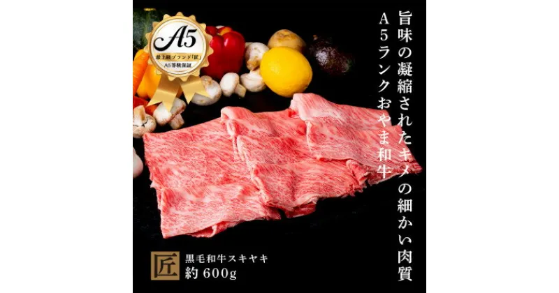 【ふるさと納税】おやま和牛 A5 極 スキヤキ 約600g【配送不可地域：離島】【1096933】