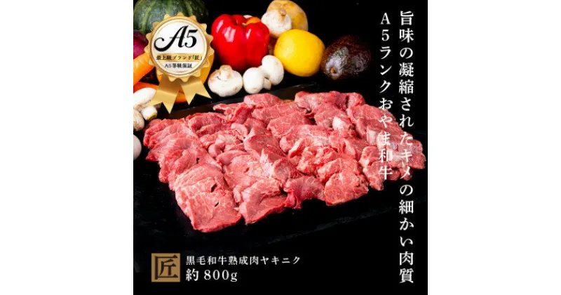 【ふるさと納税】おやま和牛 A5 極 熟成肉ヤキニク 約800g【配送不可地域：離島】【1096946】