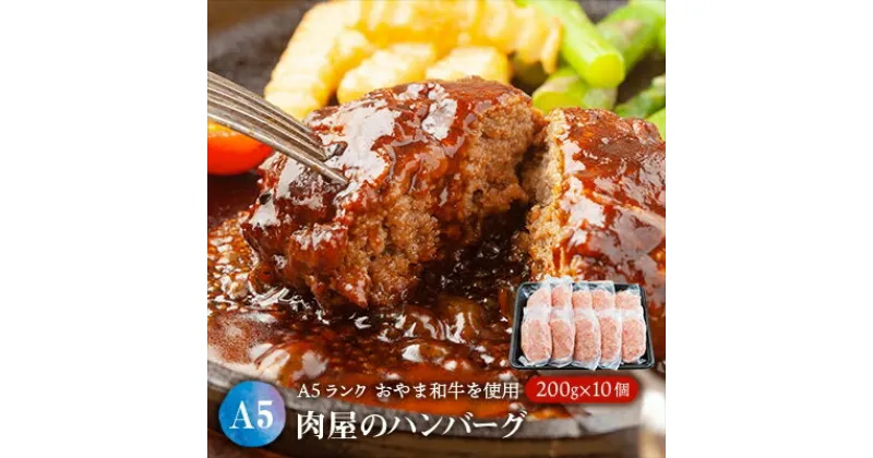 【ふるさと納税】おやま和牛入り肉屋のハンバーグ×10個【1096958】