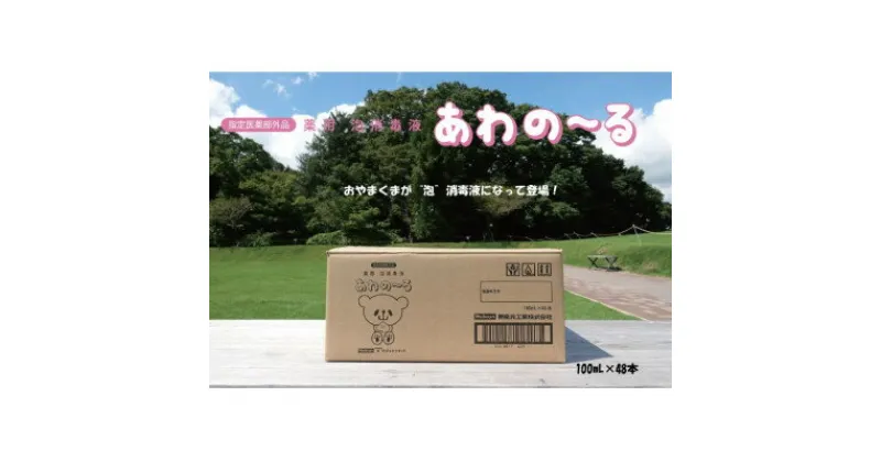 【ふるさと納税】薬用泡消毒液　あわの～る【消毒　アルコール　携帯用】100mL×48本【配送不可地域：沖縄県】【1387600】