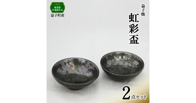 【ふるさと納税】【栃木県共通返礼品・益子町産】虹彩盃2点セット | 食器 皿｜栃木県共通返礼品 益子町産 あたたかな 手触り 土の質感 栃木県 真岡市 送料無料